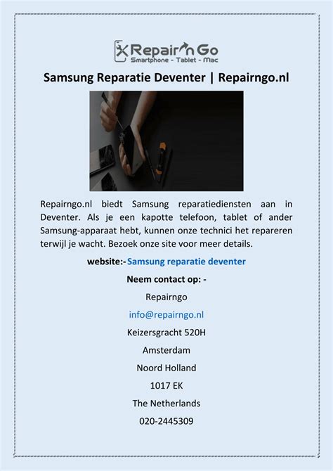 samsung apparaat reparatie.